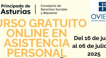 ¡Curso online gratuito en Asistencia Personal financiado por el Ayuntamiento de Oviedo! 